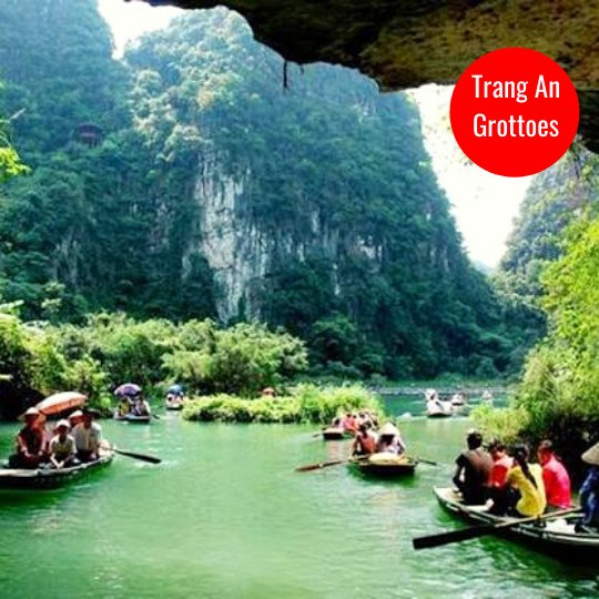 Trang An Grottoes in Ninh Binh, Vietnam