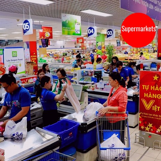 Supermarkets in Ho Chi Minh, Vietnam