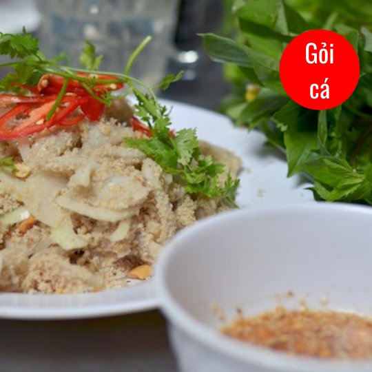 Gỏi cá (Fish salad) in Da Nang, Vietnam